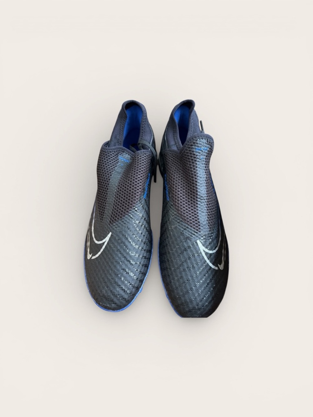 Nike Phantom GX Academy TF Turf Soccer Shoes - Black/Blue